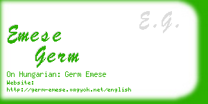 emese germ business card